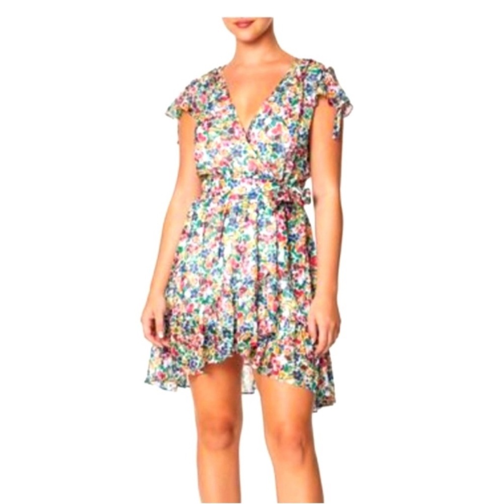 Laundry By Shelli Segal Colorful Floral Mini Dress